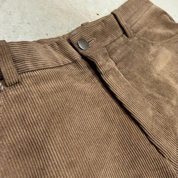 Harry Rosen Corduroy Pants Soft Trousers Brown Made in Canada 34x32 - Picture 3 of 11